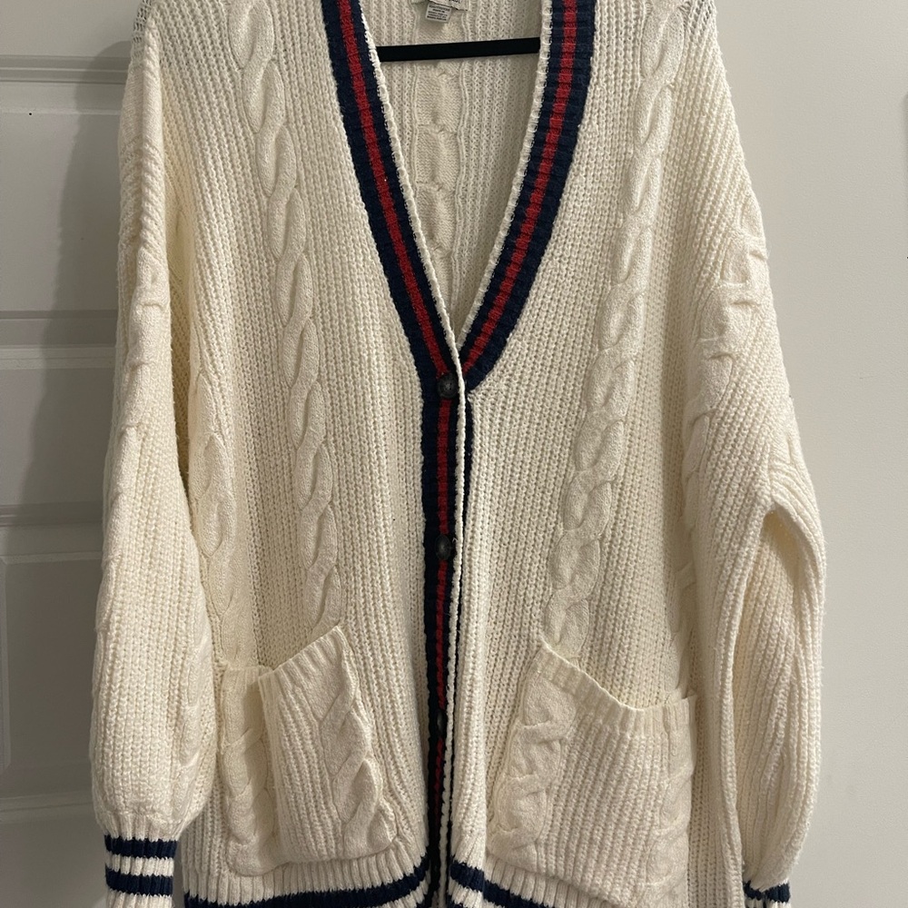 American Eagle Cable Knit Cardigan